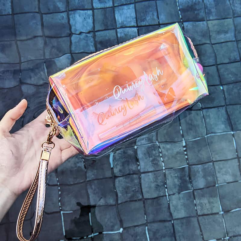 Pretty Holographic Makeup Bag